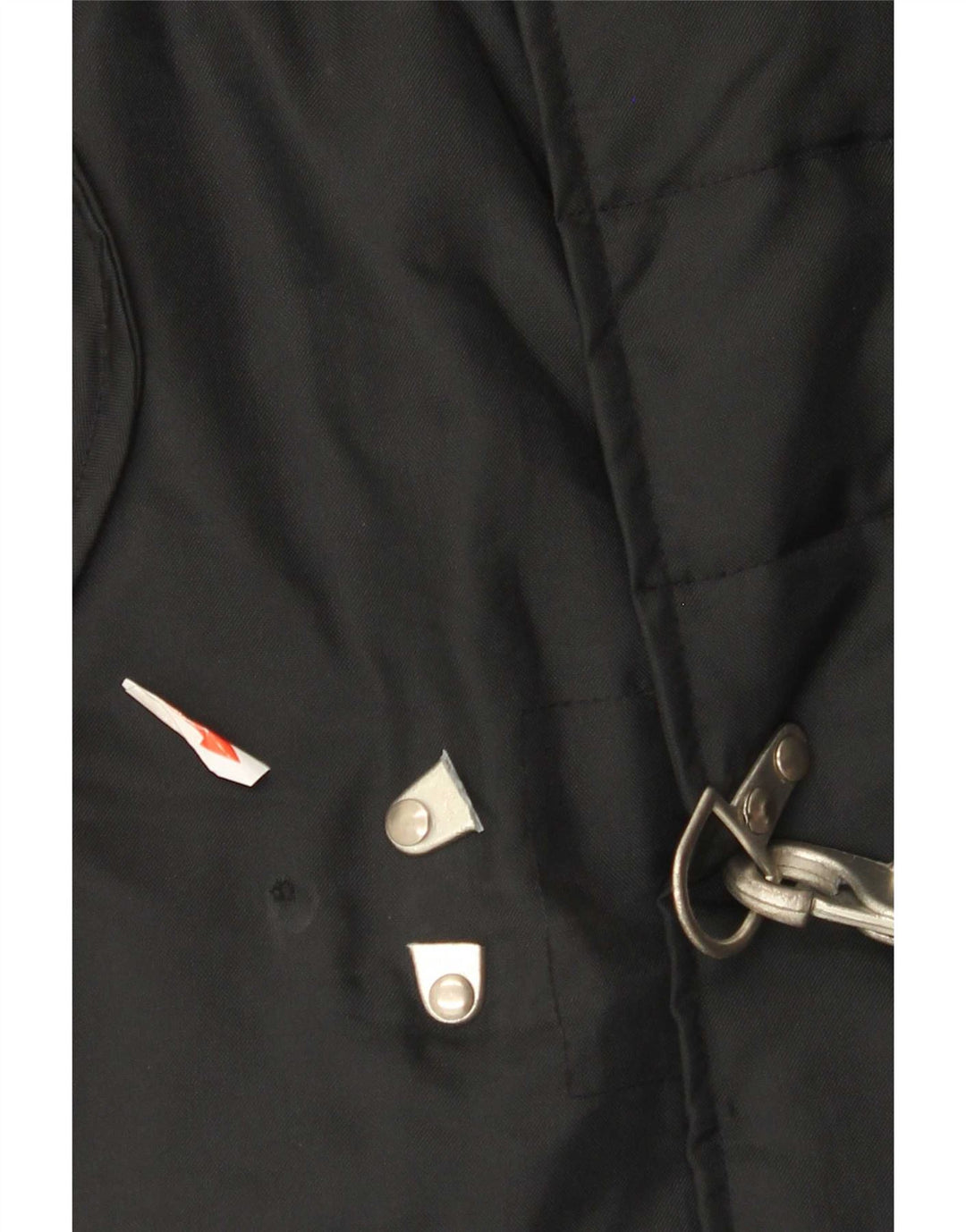 Vintage Herre Duffle Jacket UK 40 Stor Sort Nylon