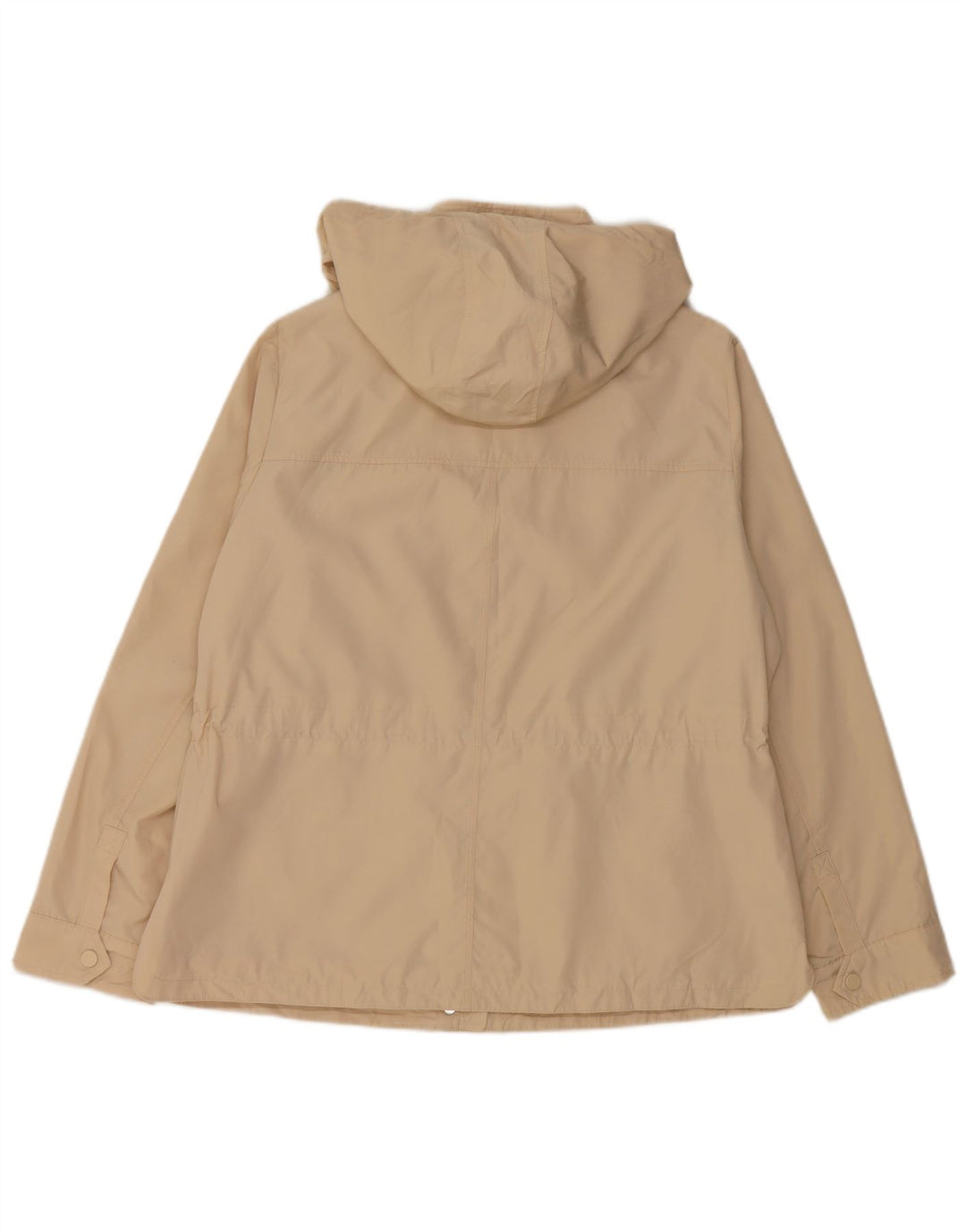 Marks & Spencer Regnjakke med hætte til kvinder UK 16 Stor Beige Polyester