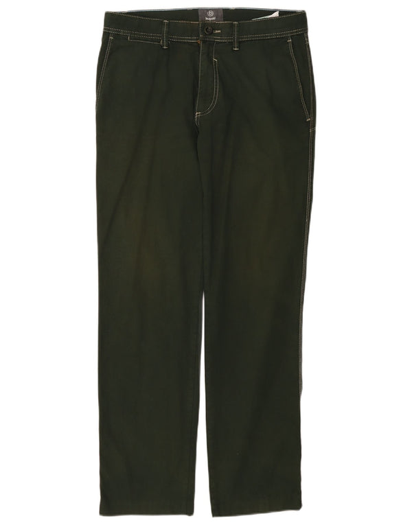 Bugatti Dame Valencia Slim Fit Chinobukser IT 46 Large W30 L29 Grøn