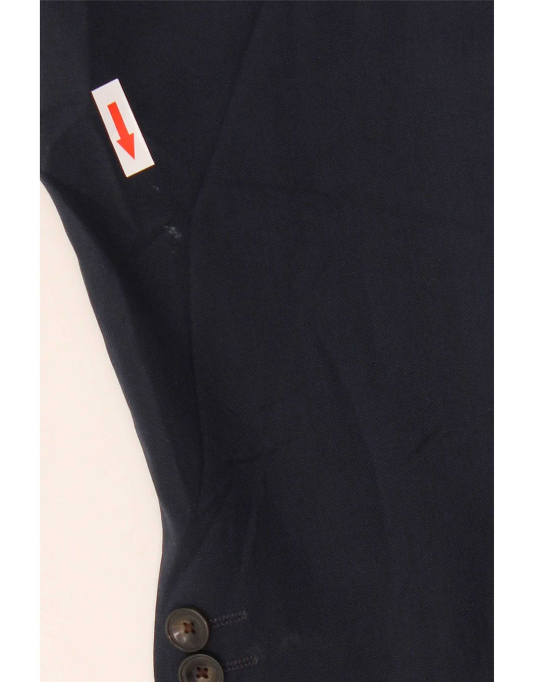 Marks & Spencer Herre 2-knaps blazerjakke UK 46 3XL Navy Blue Polyester