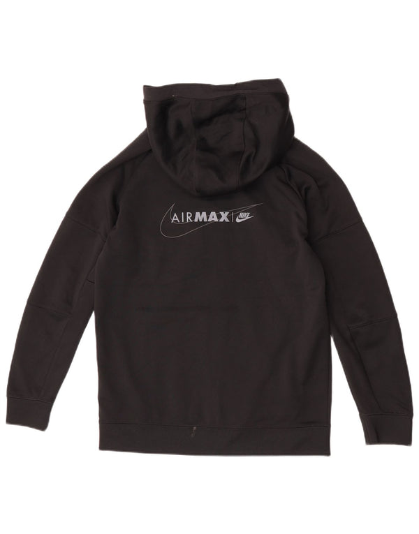 Nike Boys Air Max Zip Hættetrøje Sweater 12-13 år Stor Sort Colourblock