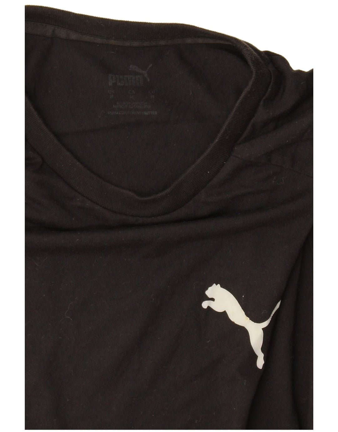 Puma Herre T-Shirt Top Medium Sort