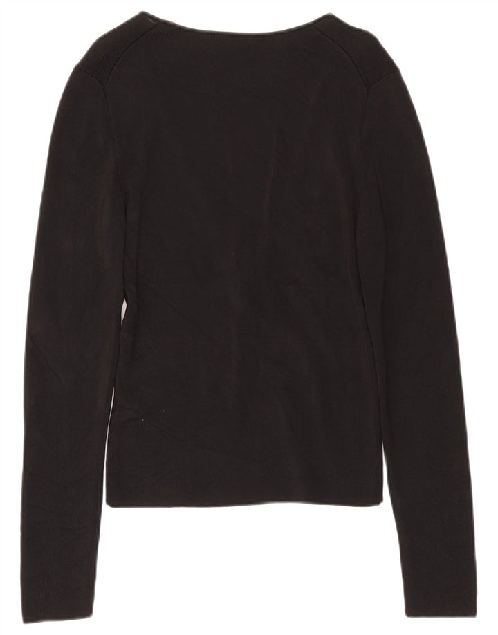 Guess Dametop Langærmet UK 12 Medium Sort Rayon