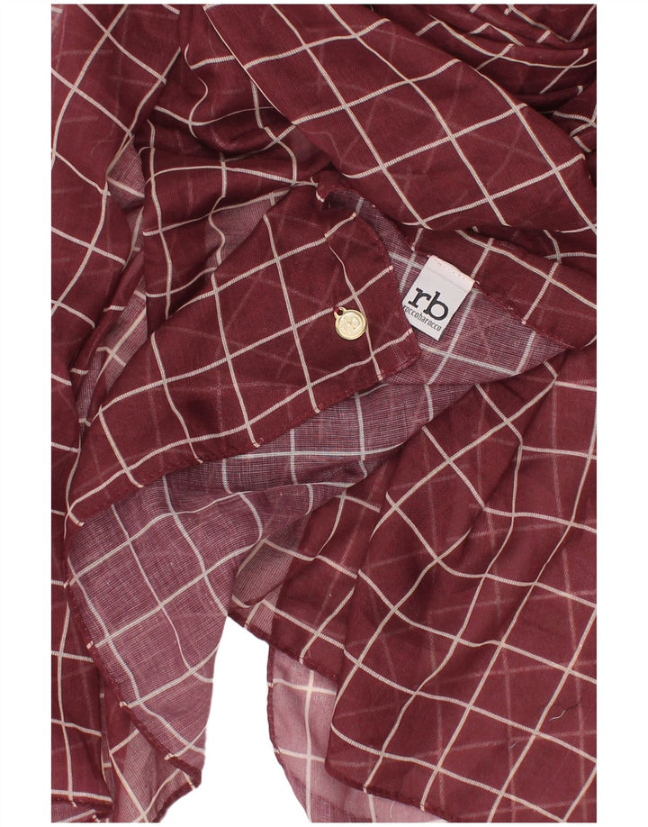 Roccobarocco Kvinder rektangel Tørklæde One Size Maroon Check Classic