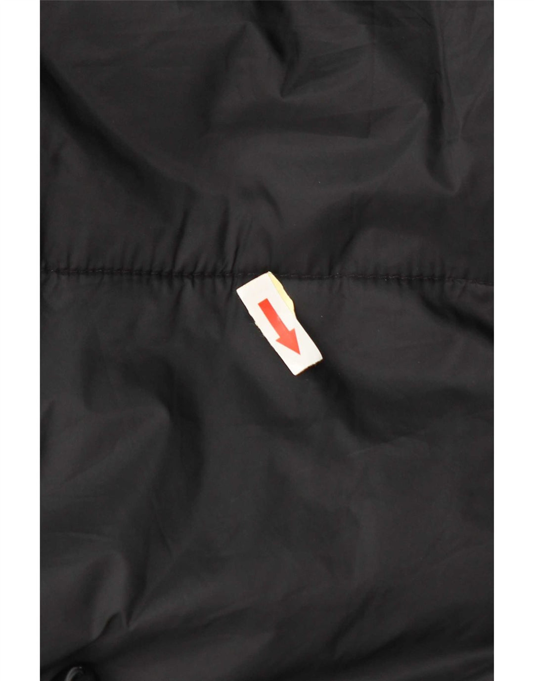 Zara Longline hættetrøje polstret Gilet UK 14 medium sort polyester