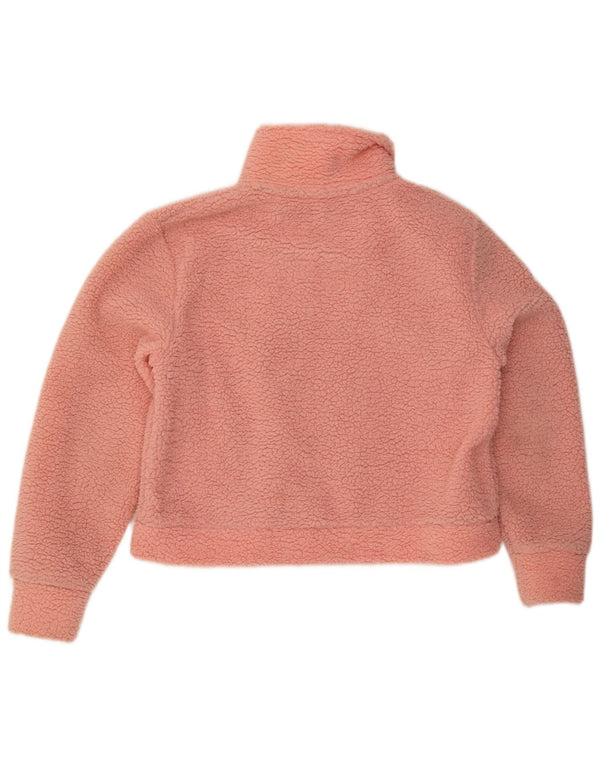 Superdry Dame Bamse Oversized Fleecejakke UK 10 Lille Pink