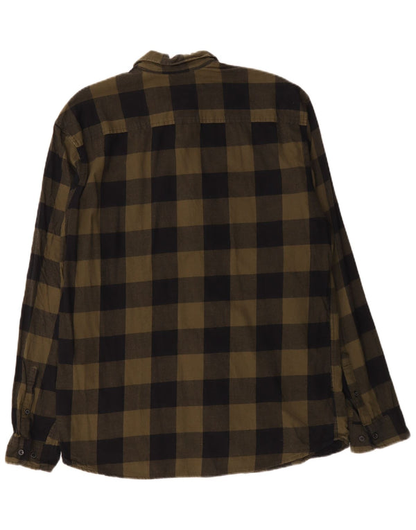 Jack & Jones Herre Flanellskjorte XL Khaki Ternet Bomuld