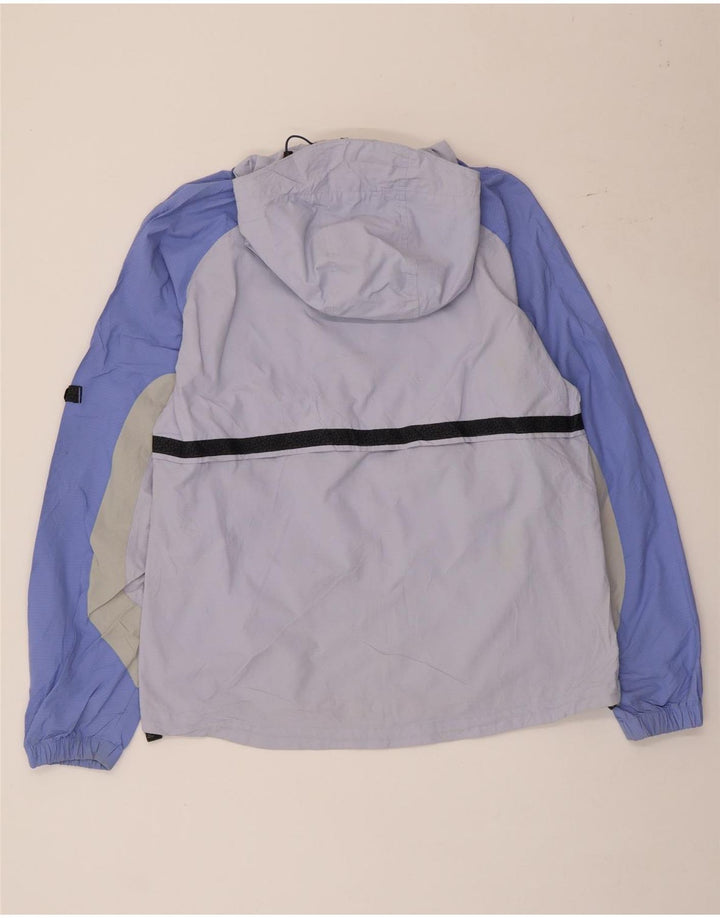 Columbia Regnjakke med hætte til kvinder UK 16 Large Purple Colourblock Polyester