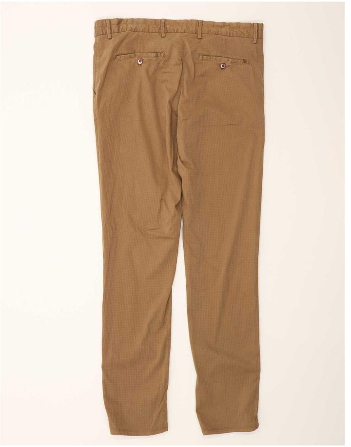 Massimo Dutti Herre Cargo Chino Bukser EU 44 Large W34 L33 Brun Check