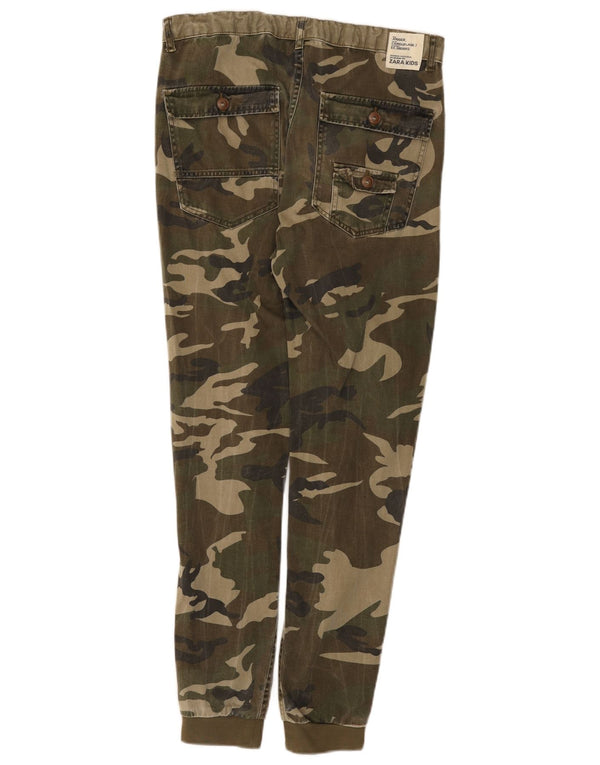 Zara Boys Joggers Chinobukser 13-14 år W30 L28 Grøn Camouflage