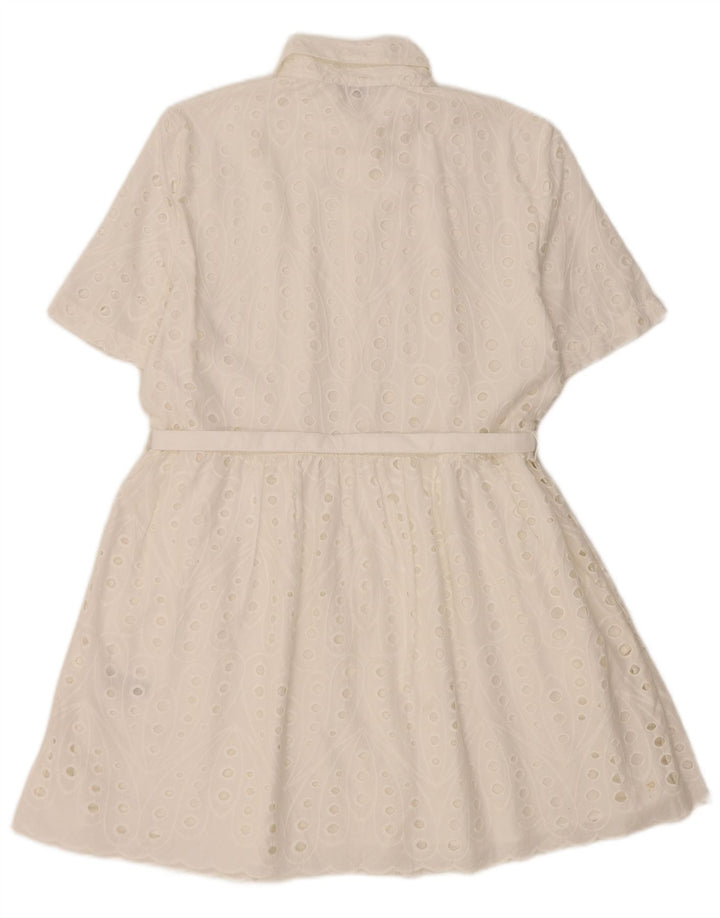 Zara skjortekjole til kvinder UK 14 Medium White