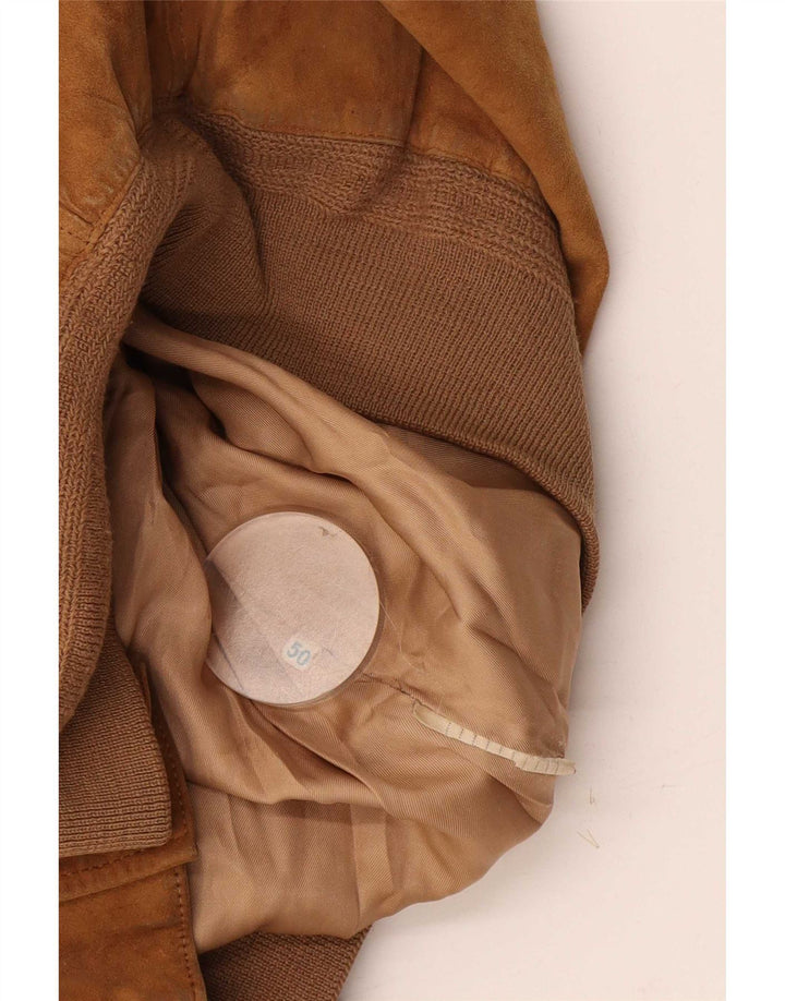 Vintage Herre Ruskind Bomber Jacket IT 50 Large Beige