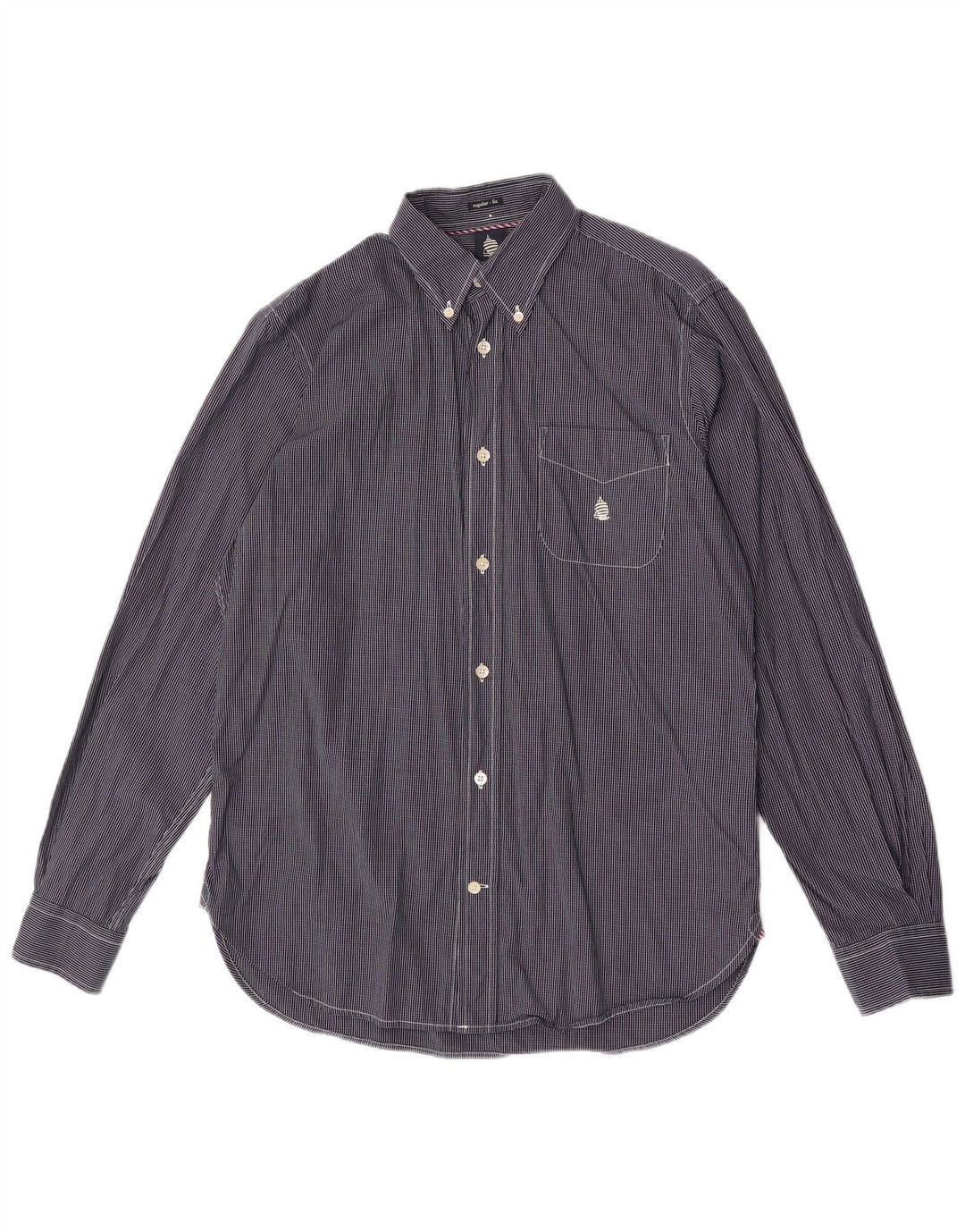 Marina Yachting Herre Regular Fit skjorte str. 39 Medium Navy Blue Check