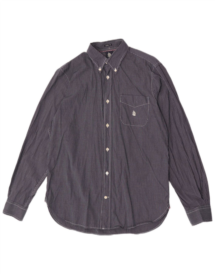 Marina Yachting Herre Regular Fit skjorte str. 39 Medium Navy Blue Check