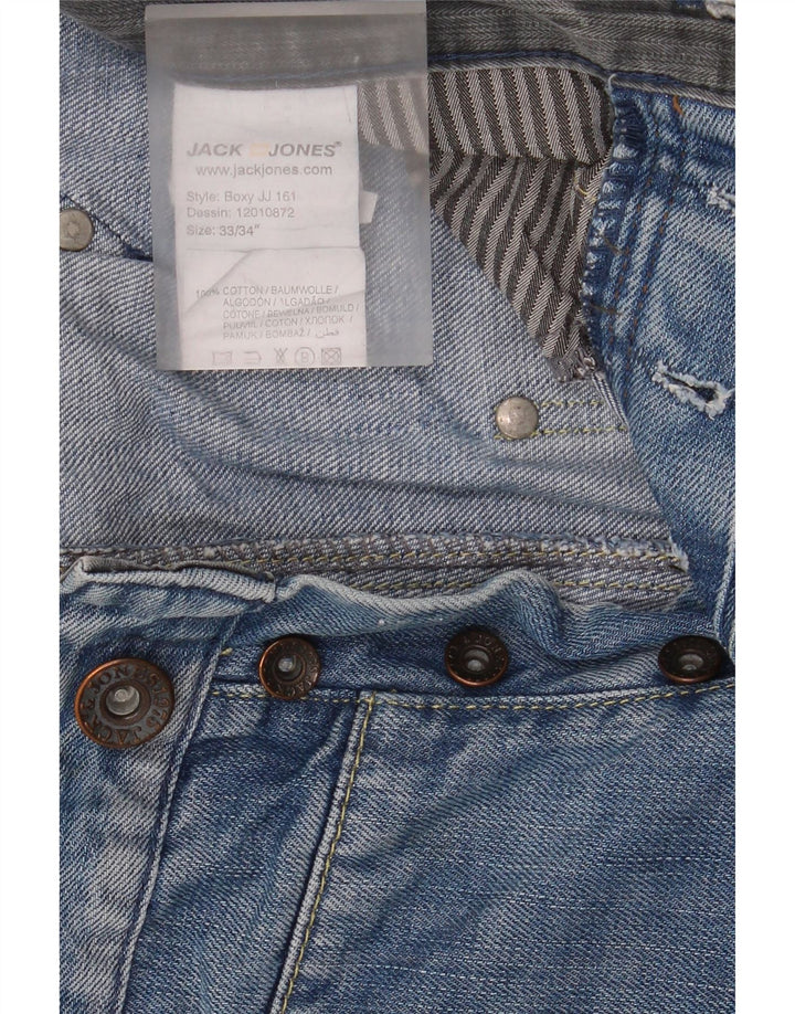 Jack & Jones Herre Boxy Loose Jeans W33 L34 Blå Bomuld