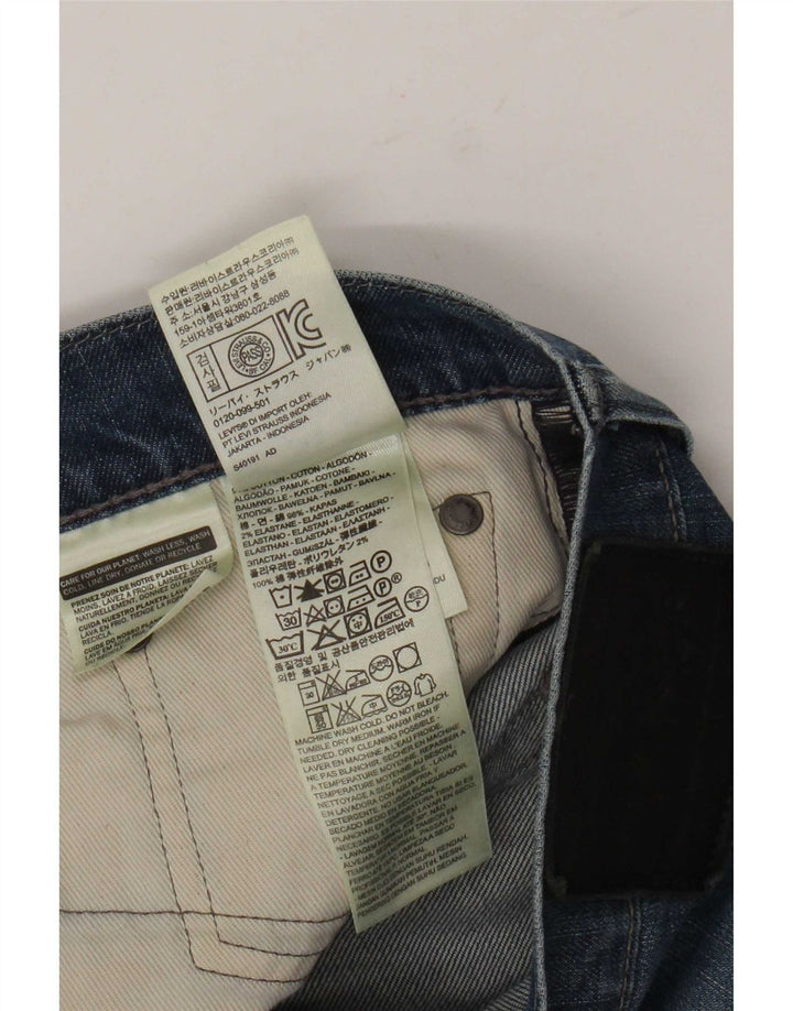 Levi's Slim Jeans til mænd W33 L34 blå bomuld