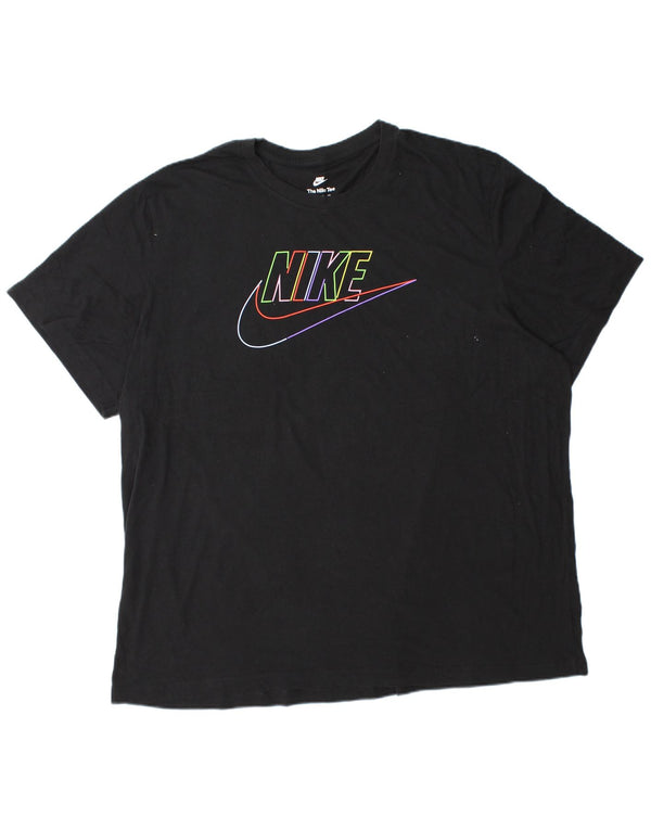 Nike grafisk T-shirt top til mænd 3XL sort bomuld
