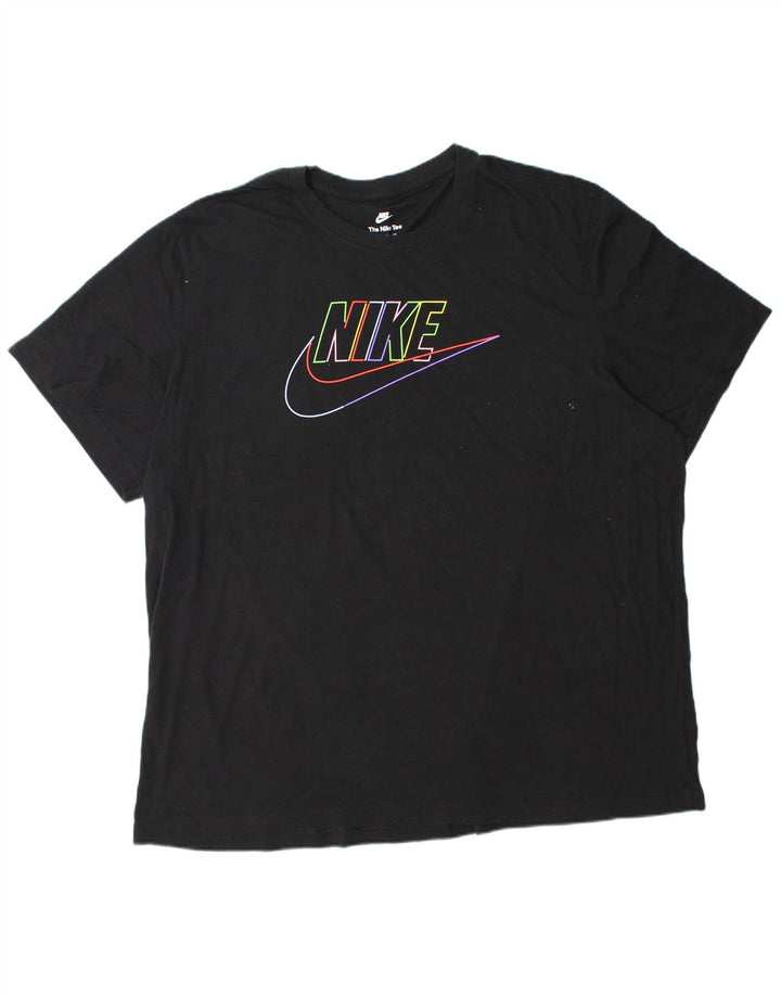 Nike grafisk T-shirt top til mænd 3XL sort bomuld