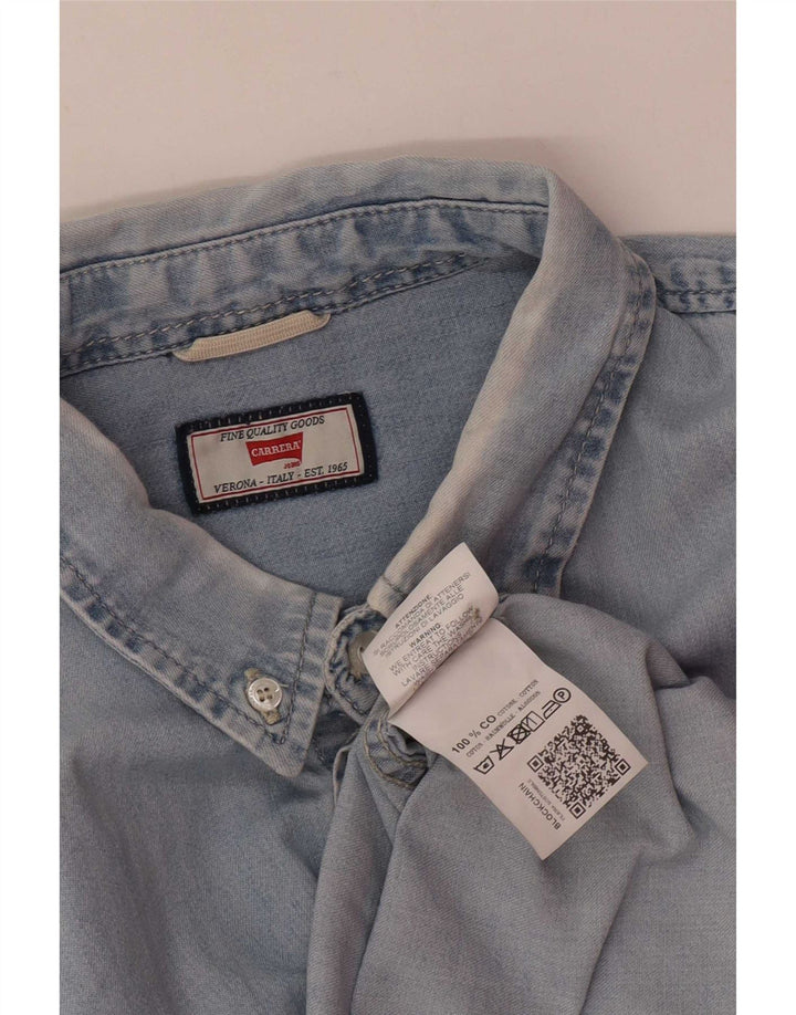 Carrera denimskjorte til mænd XL blå bomuld