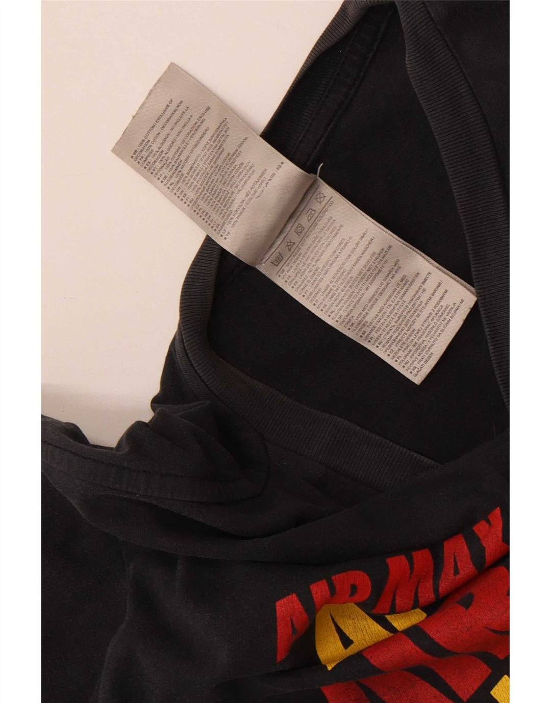 Nike grafisk T-shirt top til mænd XL sort bomuld
