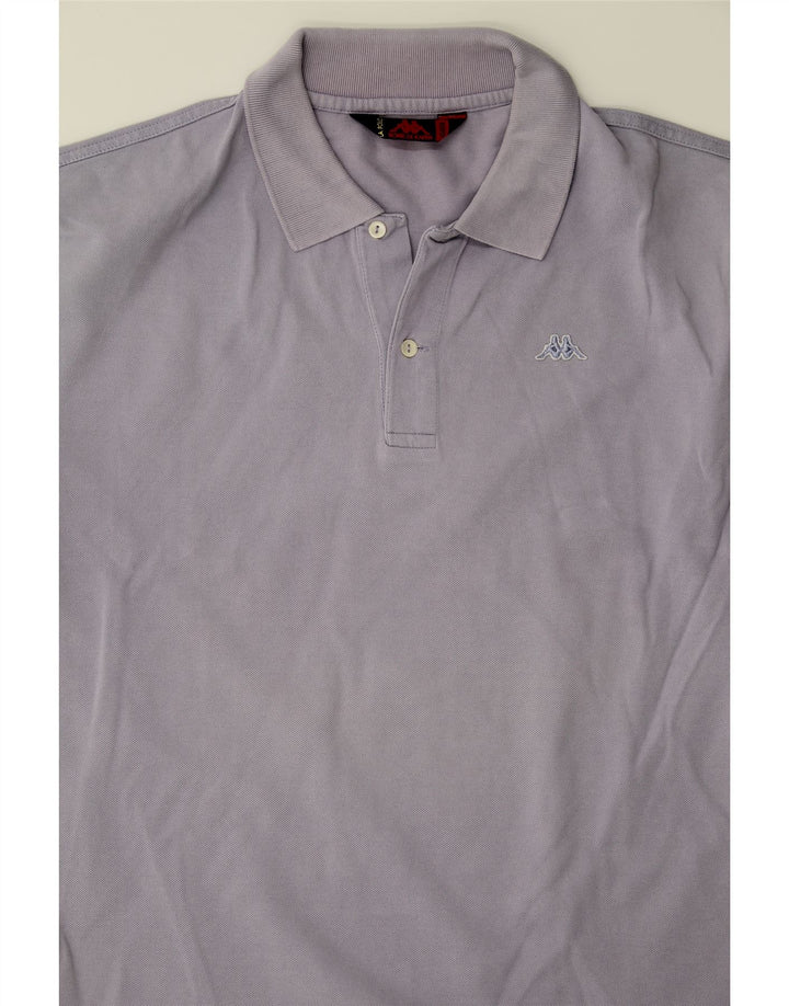 KAPPA Mens Polo Shirt XL Purple Cotton Vintage Kappa and Second-Hand Kappa from Messina Hembry 