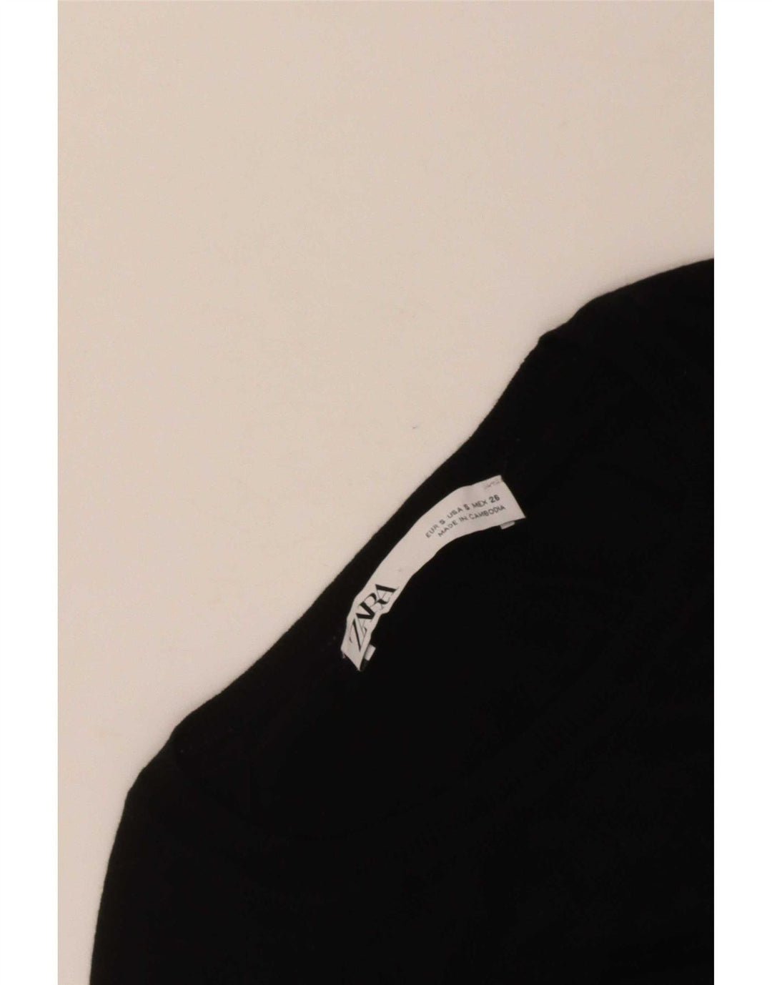 Zara Dame Jumper Sweater UK 10 Lille Sort Stribet