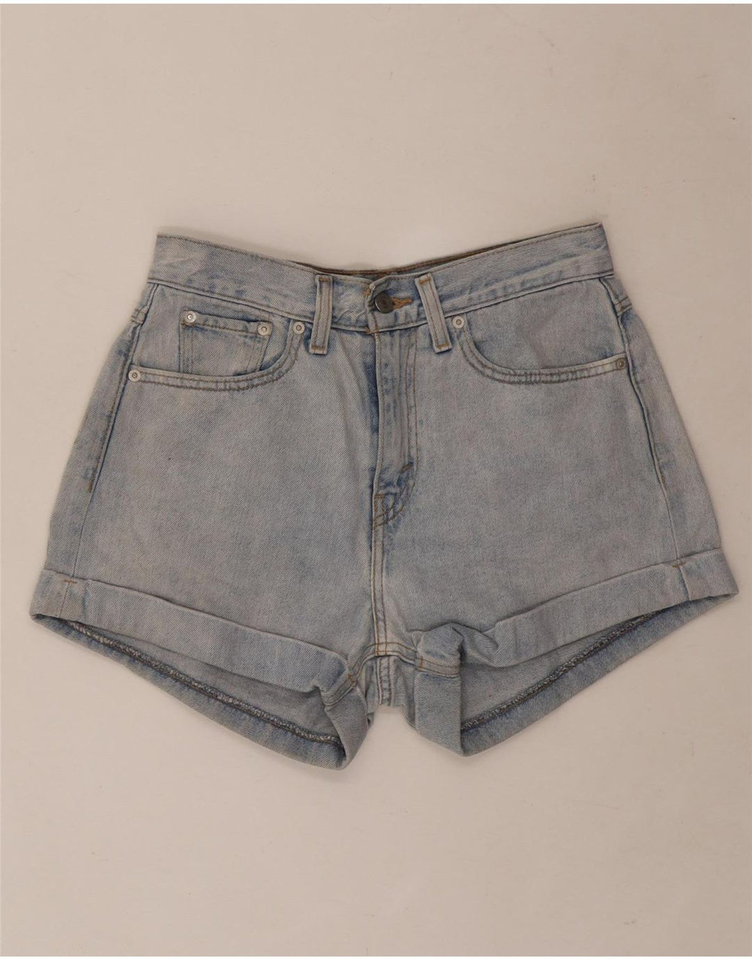 Levi's denimshorts til kvinder W27 Små blå bomuld