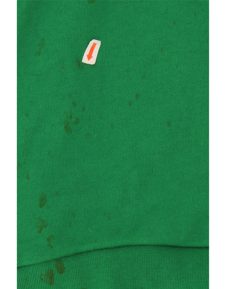 JORDAN Mens Sweatshirt Jumper Medium Green Colourblock Cotton Vintage Jordan and Second-Hand Jordan from Messina Hembry 