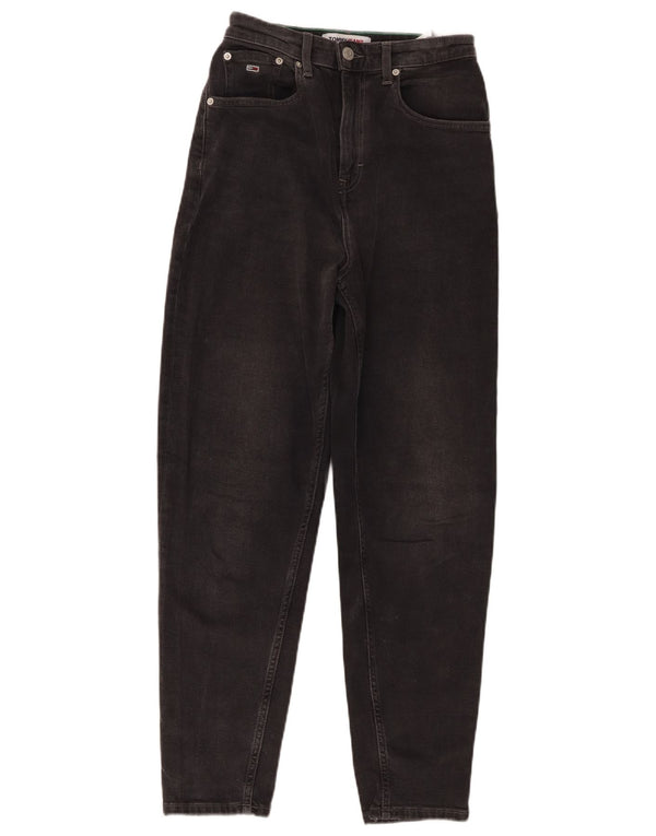 Tommy Hilfiger Herre Højtaljede tilspidsede jeans W26 L27 Grå Bomuld