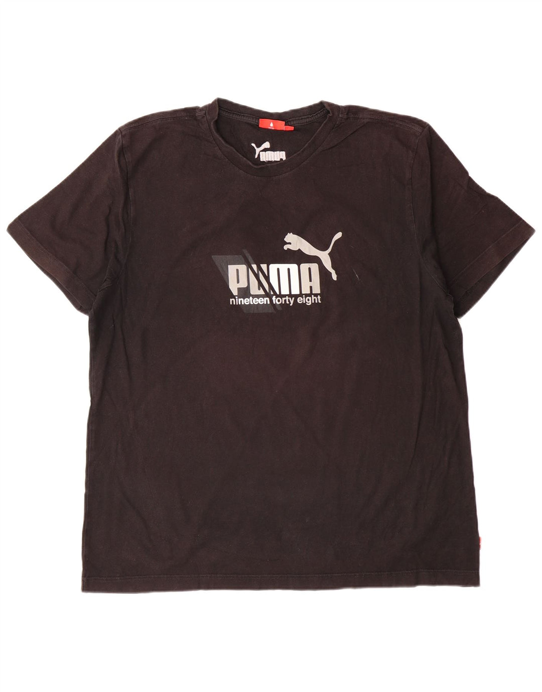 PUMA Mens Graphic T-Shirt Top XL Black