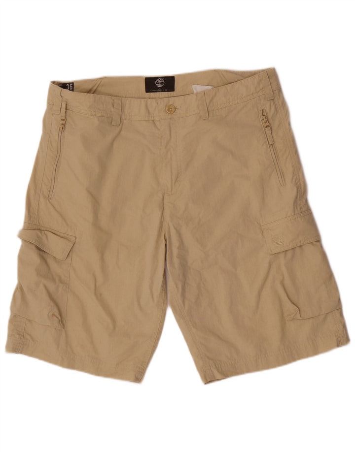 Timberland Herre Cargo Shorts W36 Large Beige Bomuld