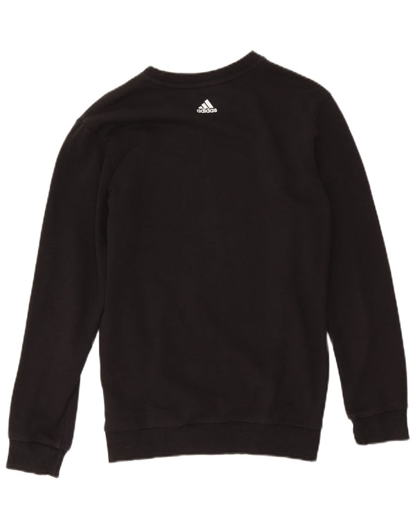 Adidas Boys Graphic Sweatshirt Jumper 13-14 år Sort Bomuld