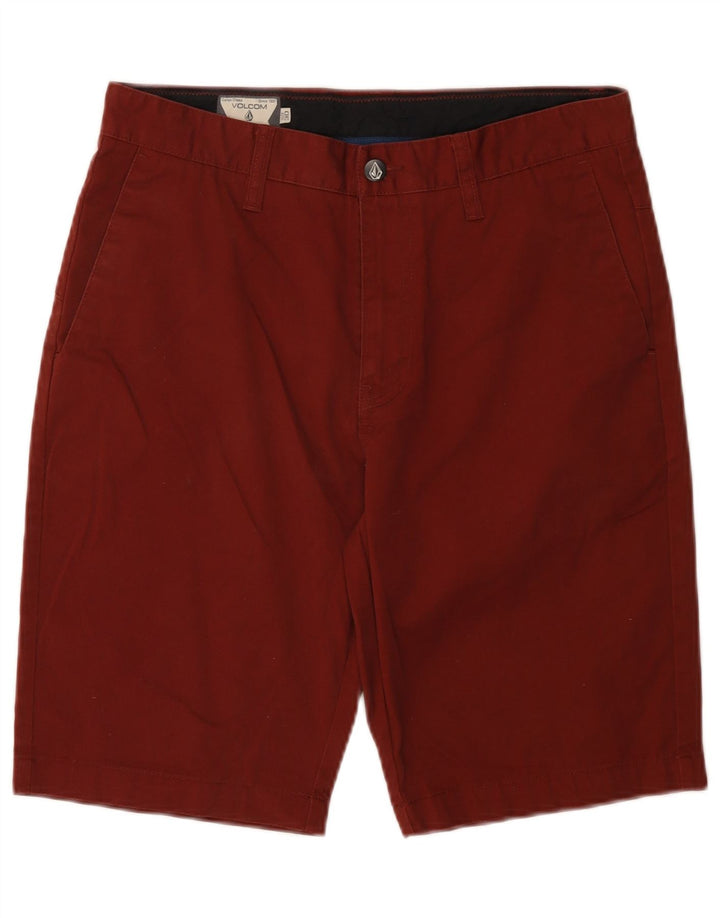VOLCOM Chino Shorts til mænd W30 Medium Bourgogne bomuld
