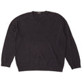 Marks & Spencer Herre V-hals sweater XL marineblå akryl