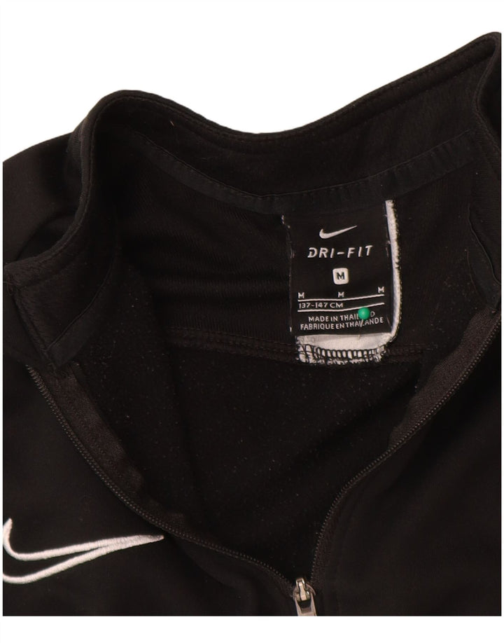 Nike Boys Dri Fit Sweatshirt Jumper 10-11 år Medium Sort Colourblock