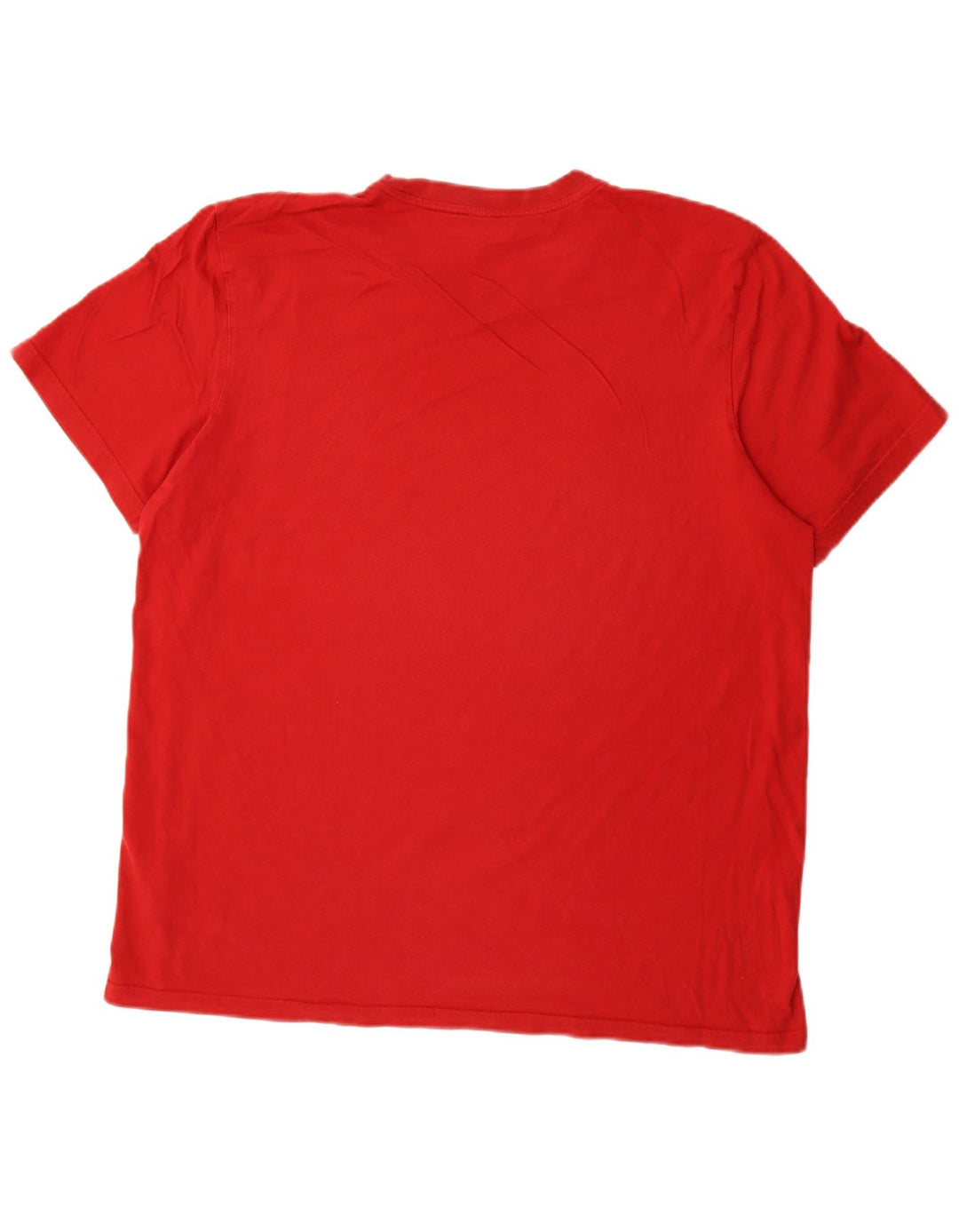 Adidas Herre T-Shirt Top XL Rød Bomuld