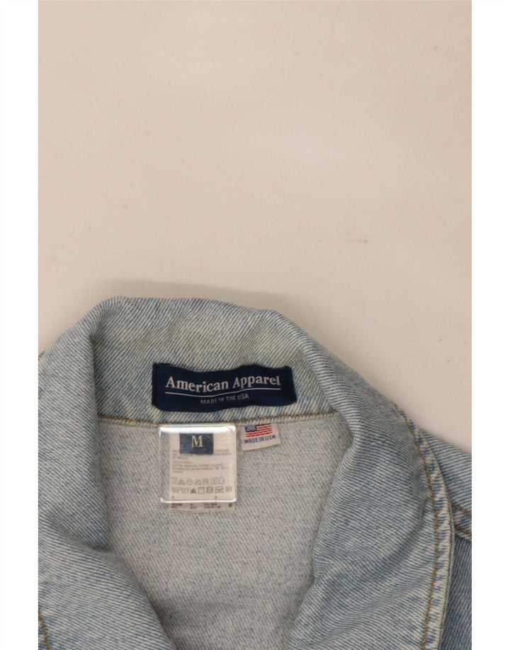 American Apparel Herre denimjakke UK 38 Medium Blue Cotton