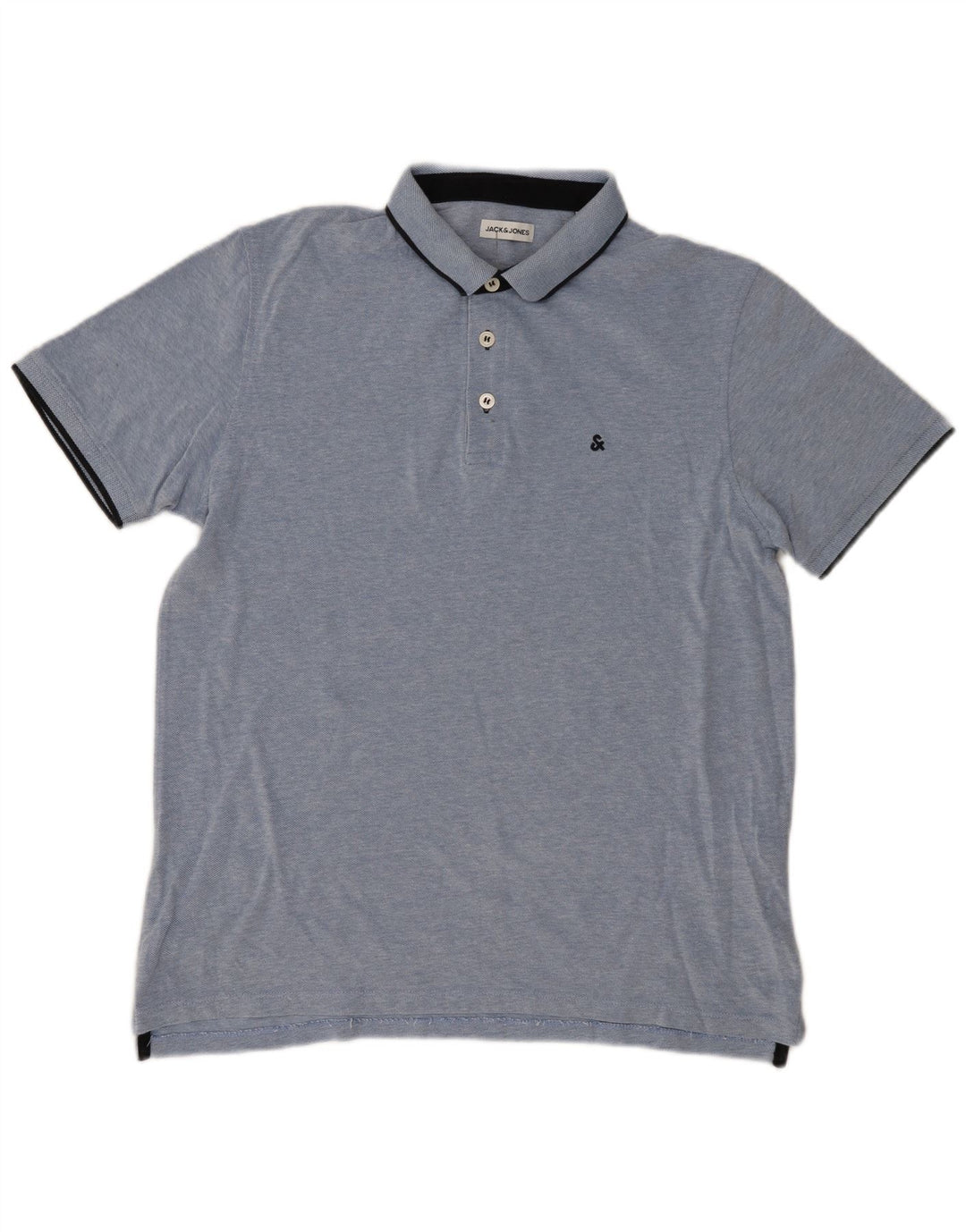 Jack & Jones herre poloshirt XL blå bomuld