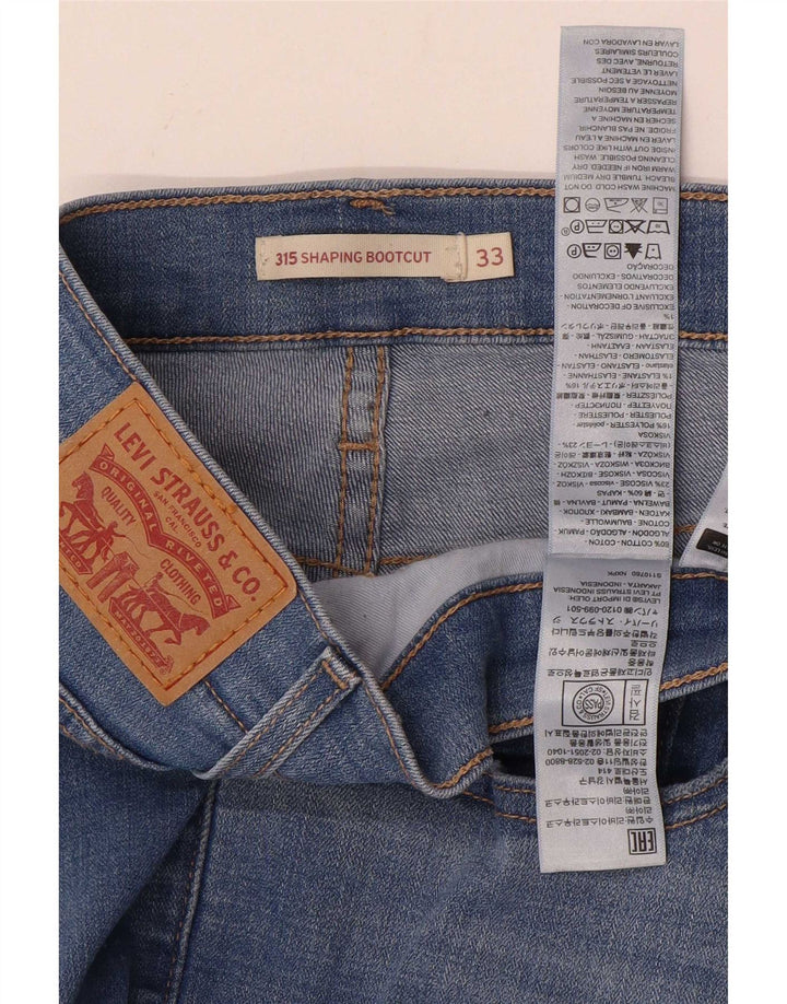 Levi's Dame 315 Shaping Bootcut Jeans W33 L32 Blå Bomuld