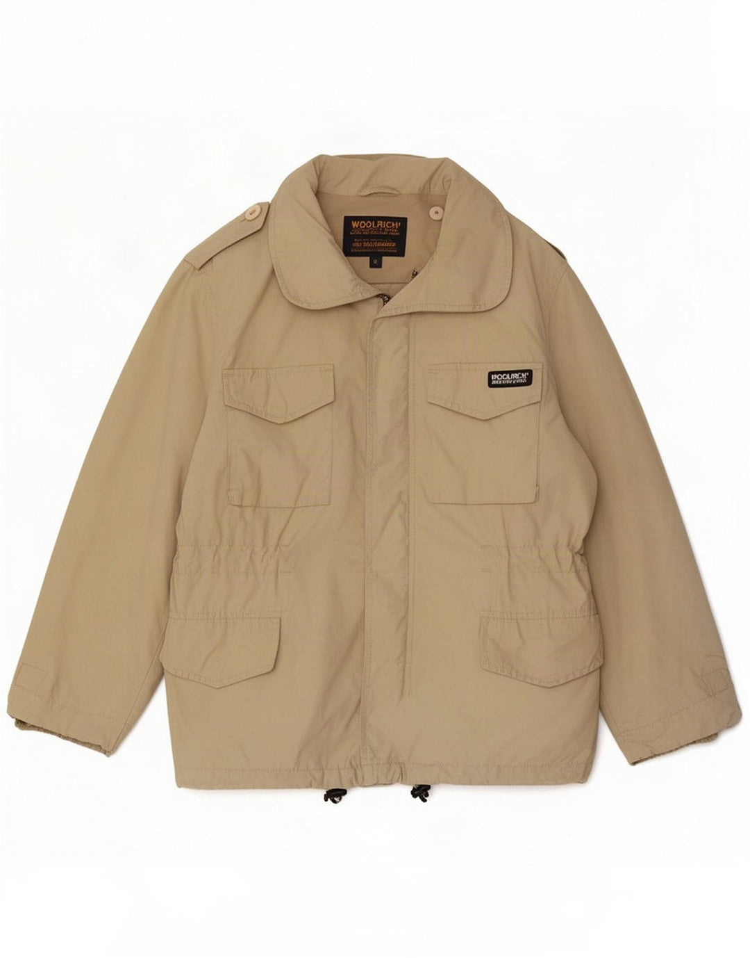 Woolrich Militærjakke til drenge 9-10 år Beige Bomuld