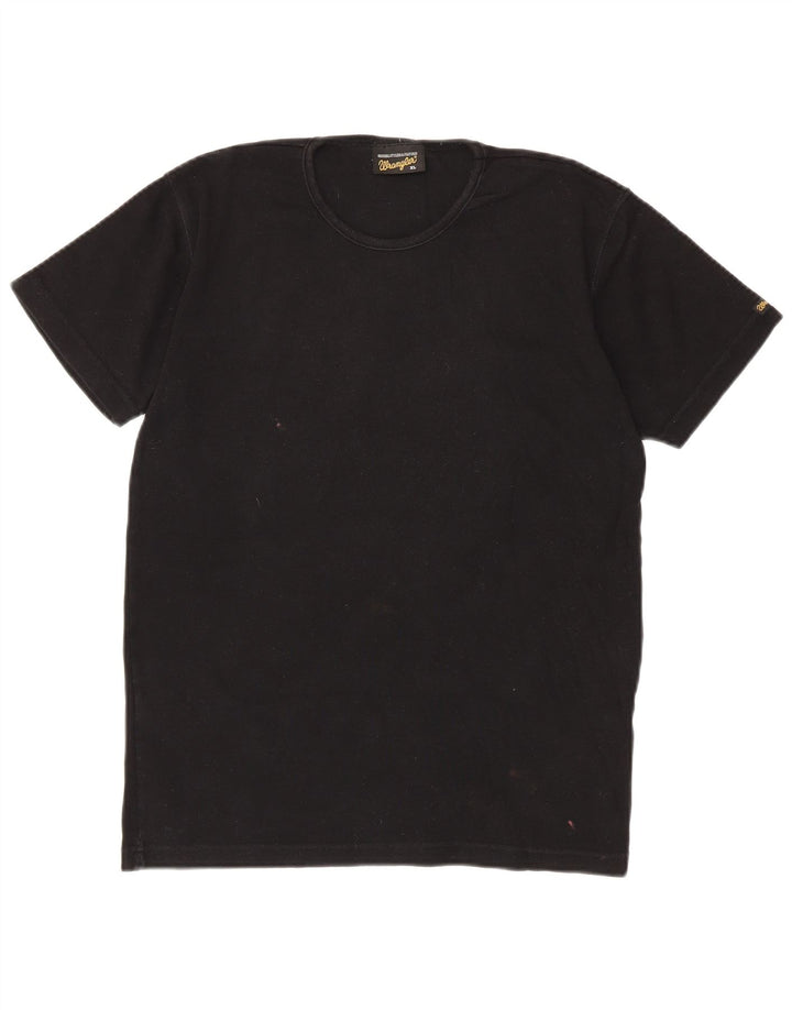 Wrangler Herre T-Shirt Top XL Sort Bomuld