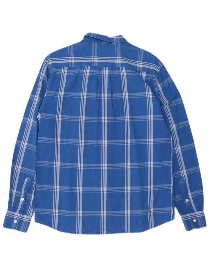 Wrangler Herre Regular Shirt Medium Blue Ternet Bomuld