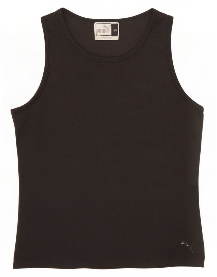 Puma Damevest Top UK 10 Small Black Polyester