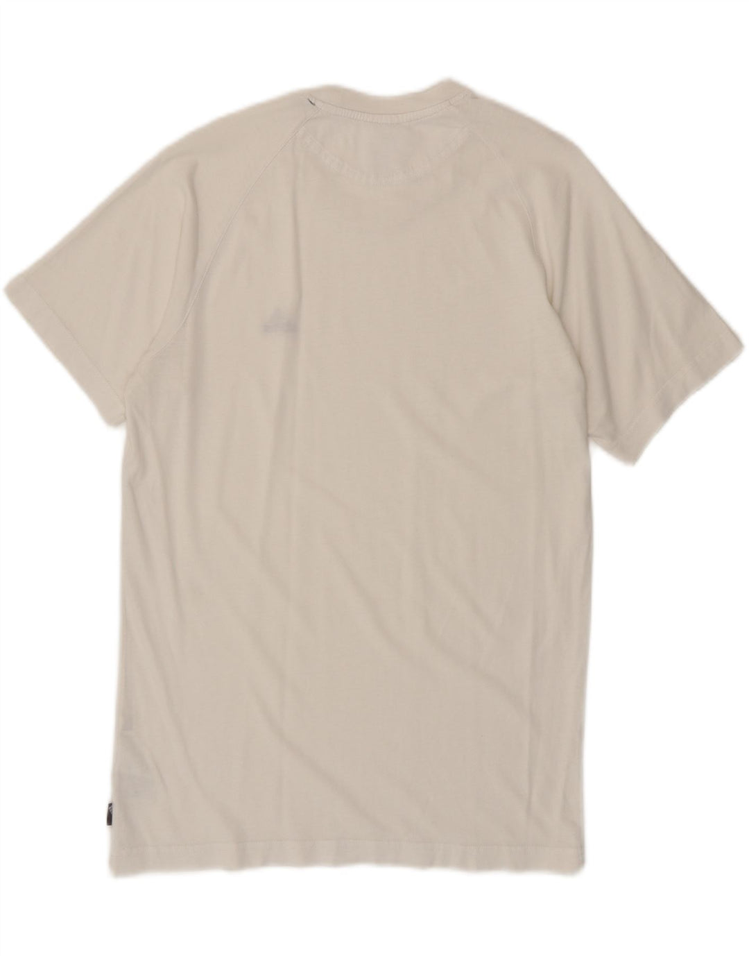 Adidas Herre T-shirt Top Small Off White Bomuld