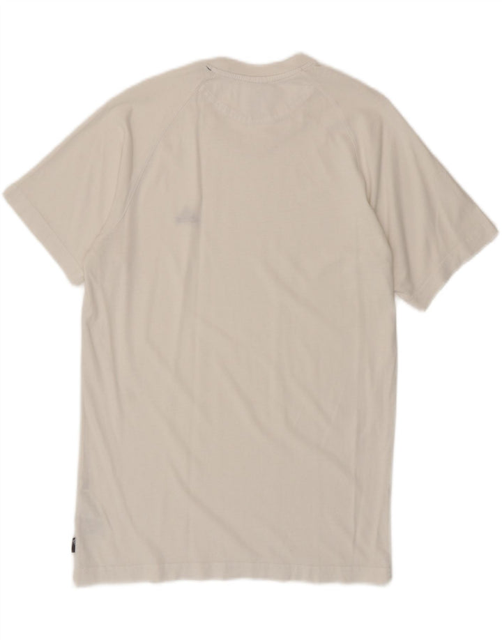 Adidas Herre T-shirt Top Small Off White Bomuld