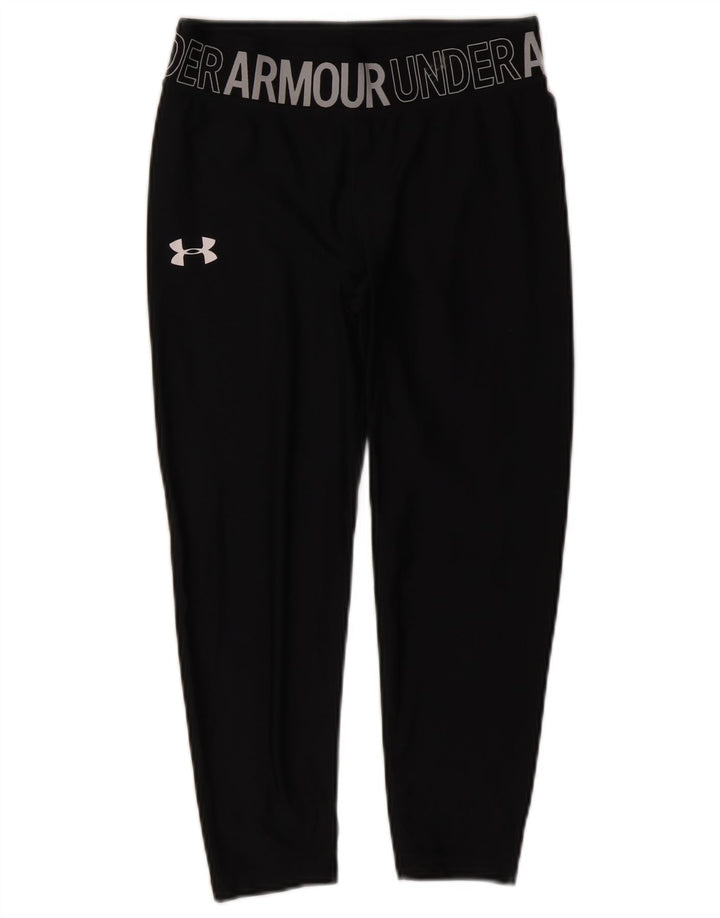 Under Armour Kvinders Grafiske Capri Leggings UK 8 Small Black