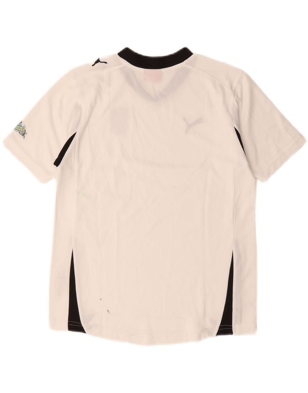 Puma Boys Italia T-Shirt Top 11-12 år Hvid Colourblock Polyester