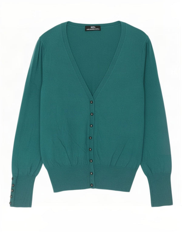 Marks & Spencer Dame Cardigan Sweater UK 16 Large Green Viscose