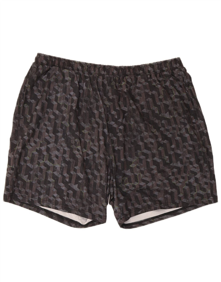Mountain Warehouse Herre Sportshorts 2XL Sort Geometrisk Polyester