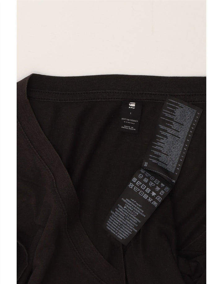 G-STAR Herre T-Shirt Top Stor Sort Bomuld